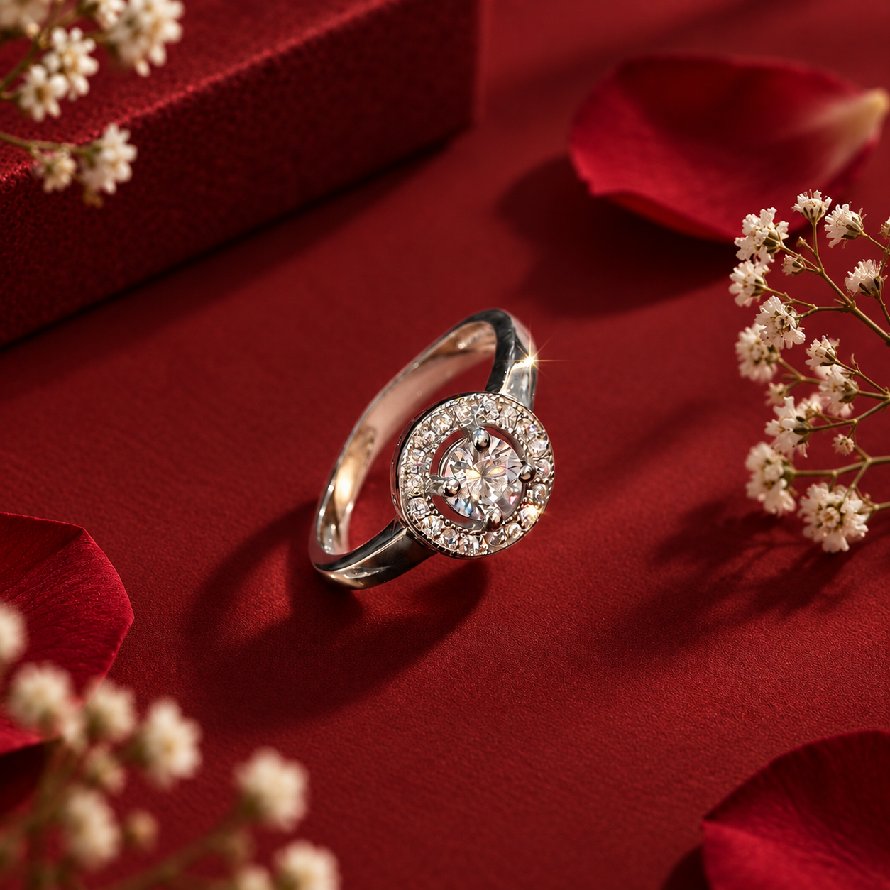 Silver Round Solitaire 925 Ring