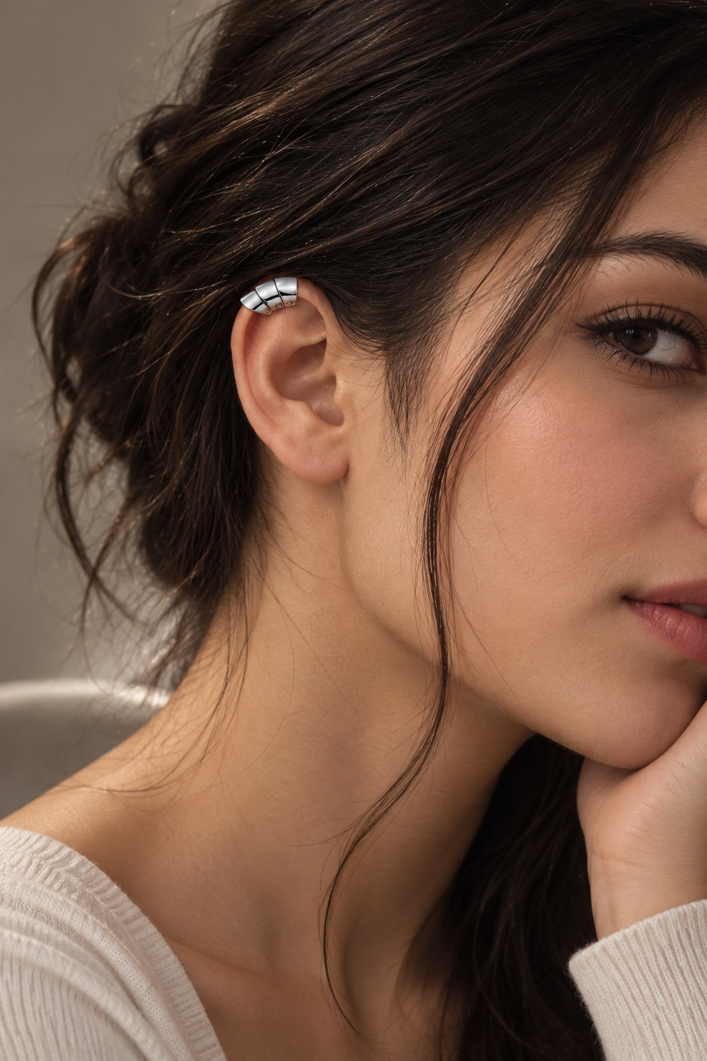 925 Silver Ear Cuff for Men & Women